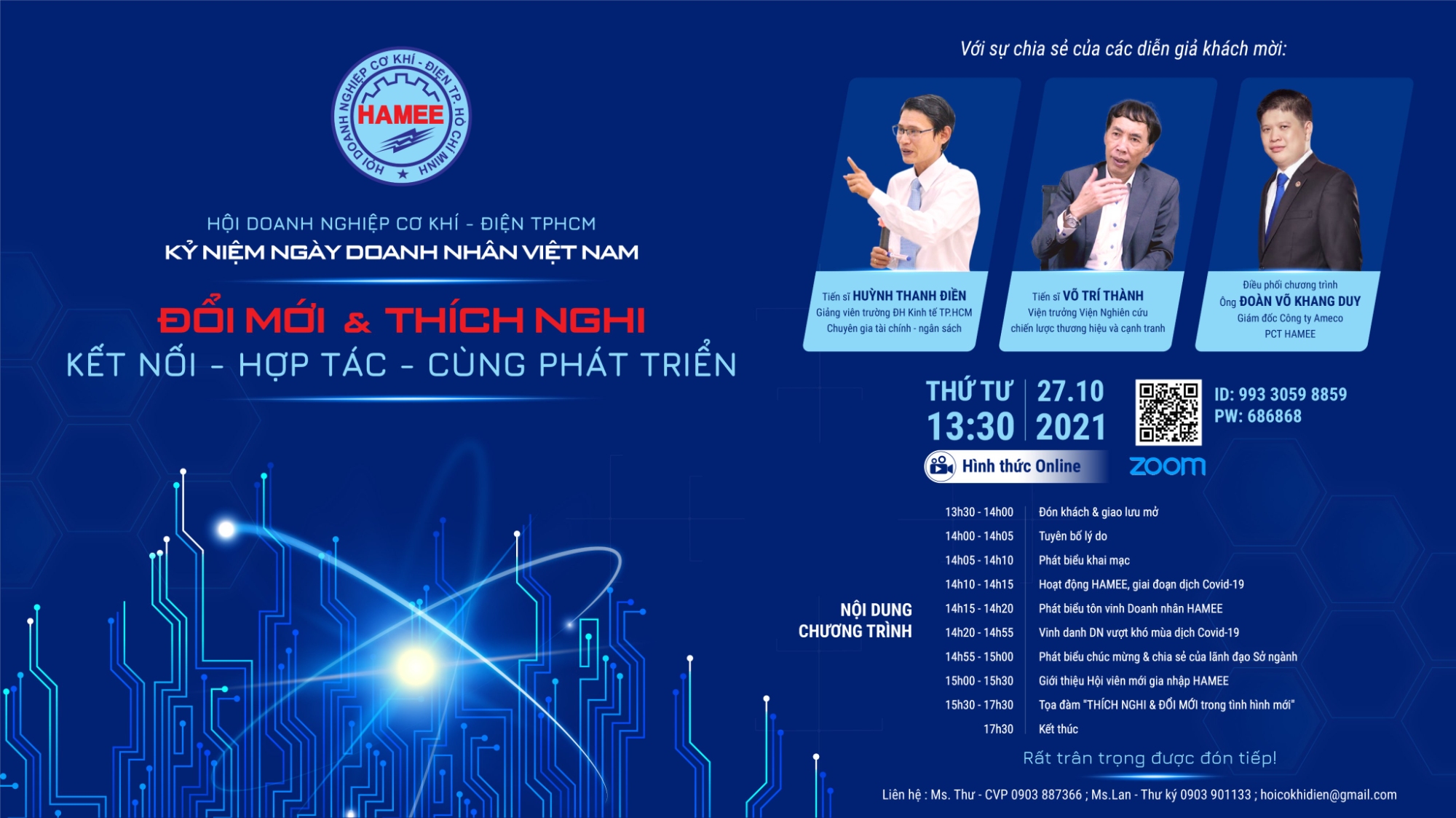 THƯ MỜI HỌP MẶT ONLINE HAMEE